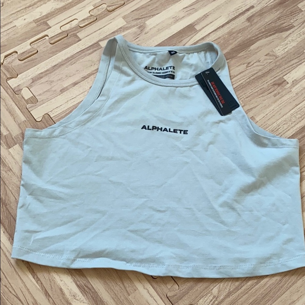 Alphalete Grey Crop Tank - XS NWT